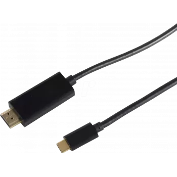 Video Cable Adapter ShiverPeaks BS10-57045 3m USB Type-C HDMI Black