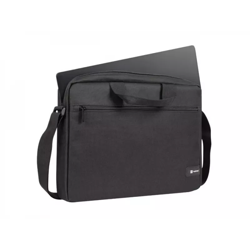 Briefcase NATEC Wallaroo 39.6 cm (15.6 inch) — Polyester laptop briefcase, fits 15.6 inch screens, black
