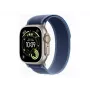 Apple Watch Ultra 3 GPS + Cellular 49mm Natural Titanium Case with Blue/Bright Blue Trail Loop - M/L | Apple