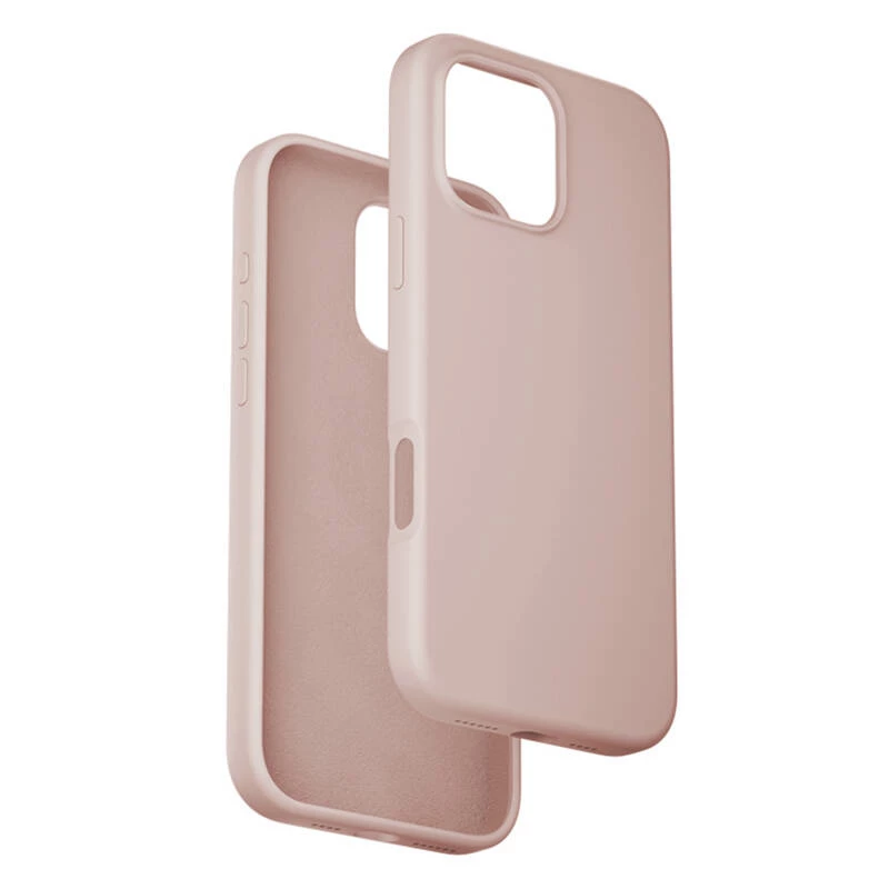 Protective MagSafe Phone Case Vention KUHP0-40 for iPhone 16 Pro Max, Pink, MagSafe-compatible, shock-absorbing edges