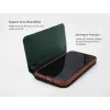 Protective folio case VixFox for iPhone XSMAX — forest green, folio cover with card slot