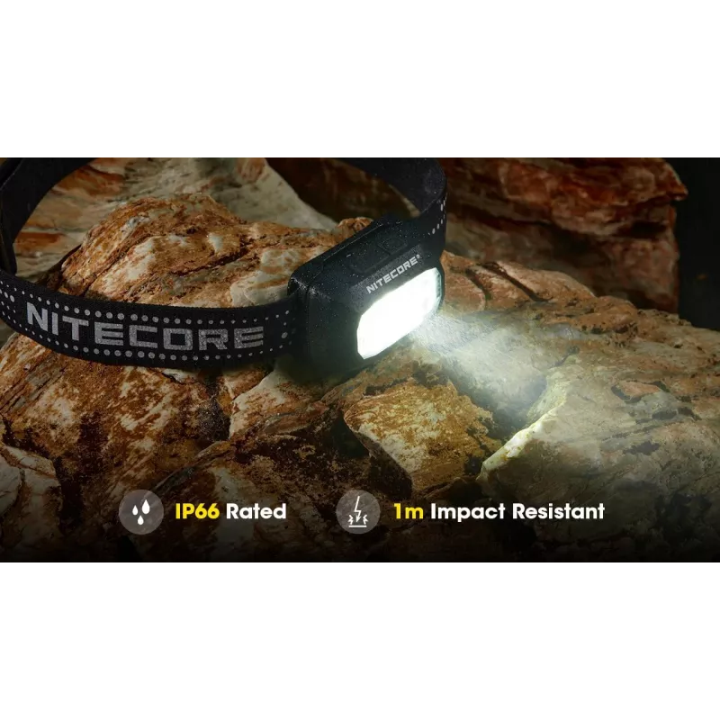 Headlamp Nitecore NU30 — compact wearable LED headlamp, up to 500 lumens, multiple output levels, red-light mode
