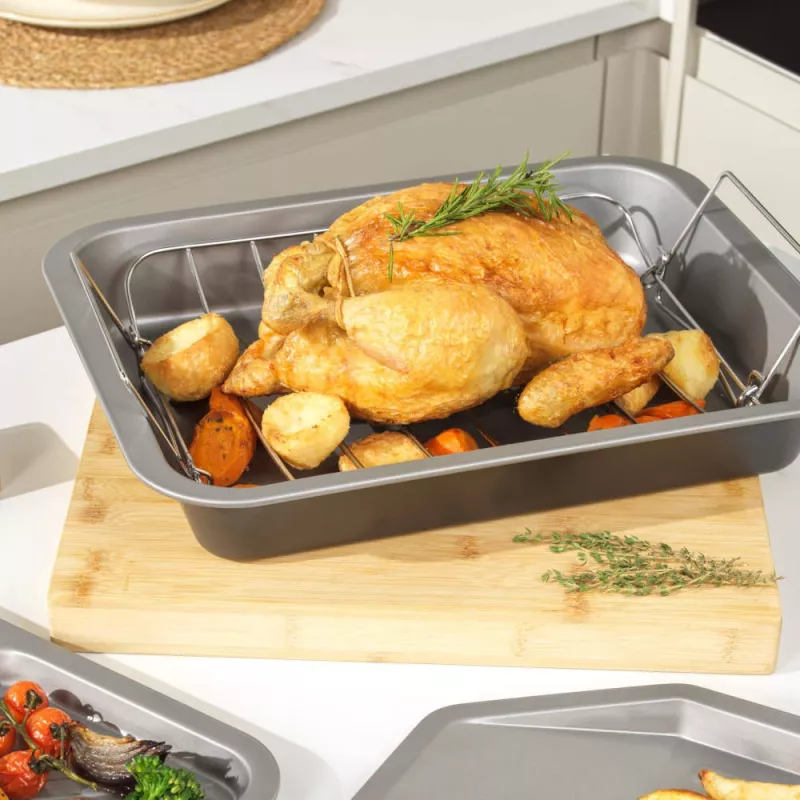 Roasting Tray Salter BW13669 41 cm Non-Stick, Dishwasher Safe