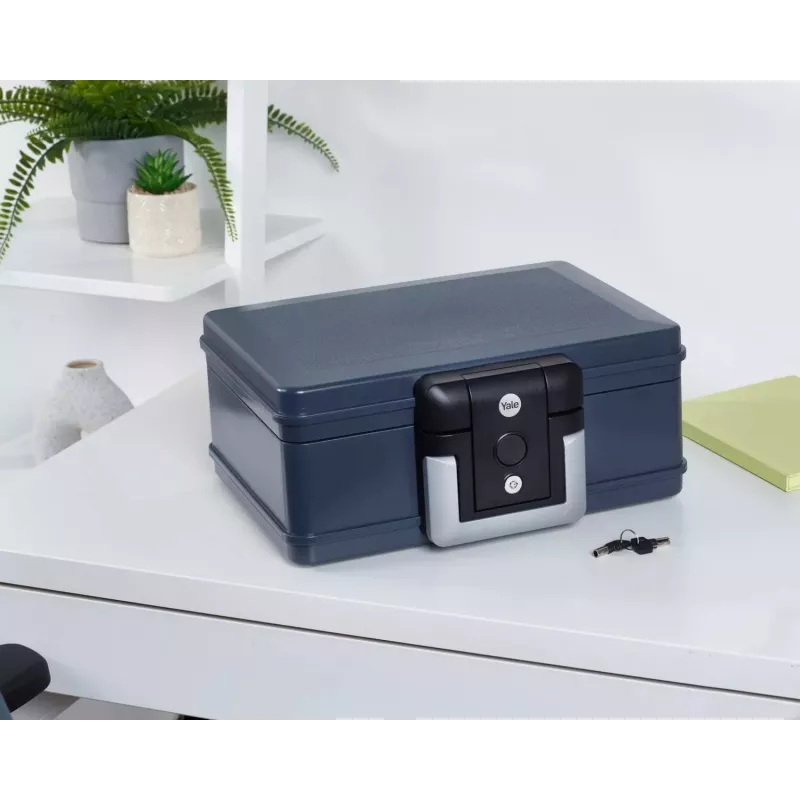 Yale YFC/154/KB1 Fire Resistant Safety Box 5 l Plastic Grey