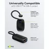 Powerbank 5.000 mAh, integrated USB-C cable 13cm, 20 Watt (black, 5 Ah, 1x USB-A, 1x USB-C, PD, QC)