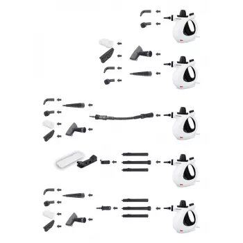 Esperanza EHS008 Steam Washer 0.35L Black, White 900W