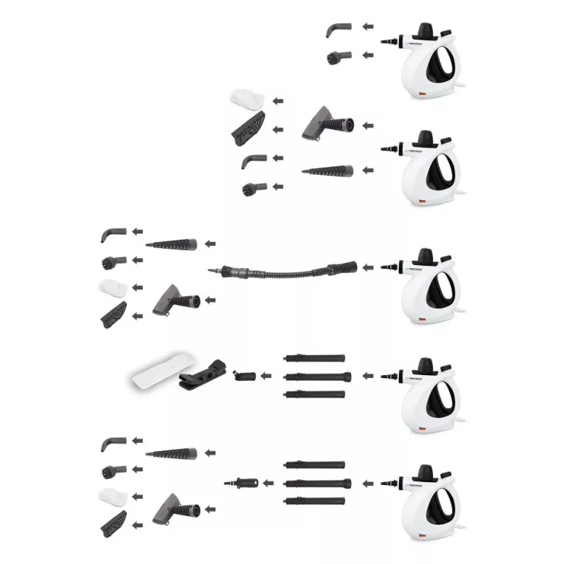Esperanza EHS008 Steam Washer 0.35L Black, White 900W