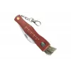 Knife Speck Mushroom Maker's Knife CC-GC105 — folding mushroom knife with 75 mm curved steel blade, compass, smudge brush, carabiner, 11.4 cm folded