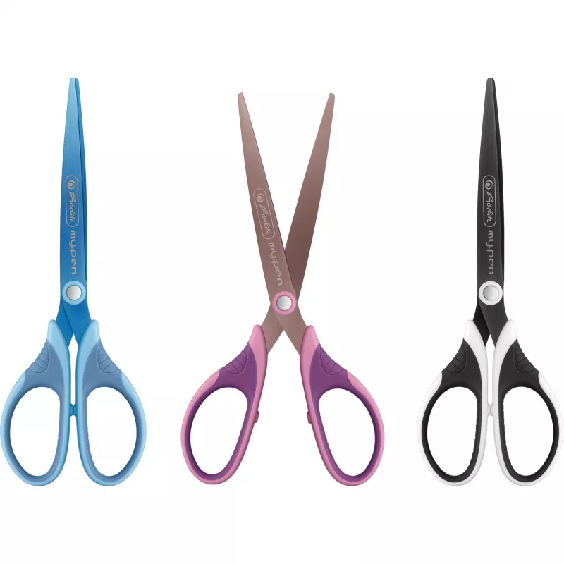 Scissors Herlitz my.pen Universal Straight cut Black White