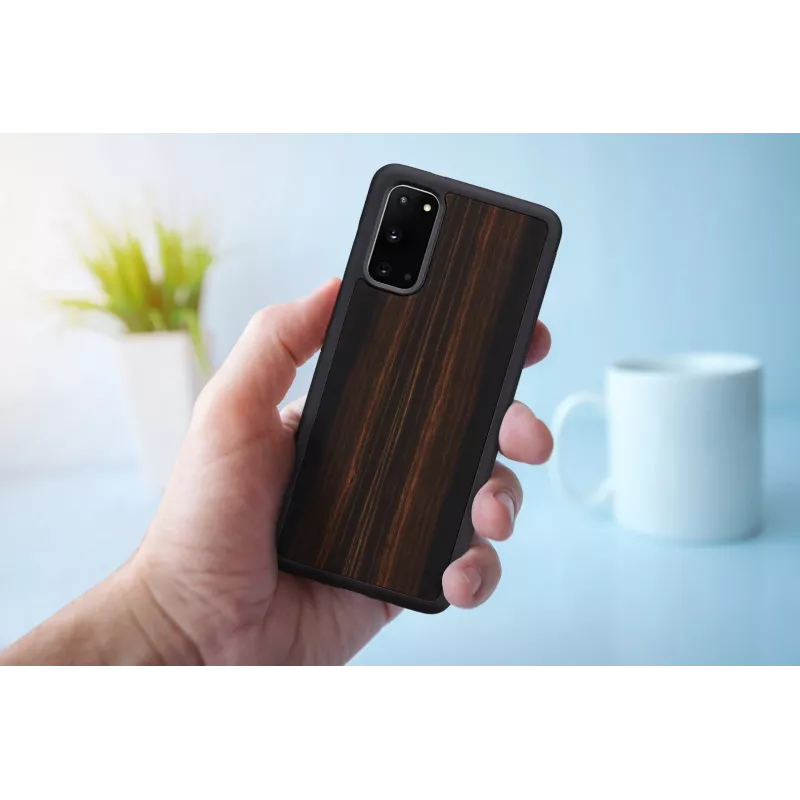 Smartphone case Man and Wood Galaxy S20 ebony black — protective cover for Samsung Galaxy S20