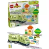 Toy train set LEGO DUPLO Interactive Adventure Railway 10427, 57 pieces, 2 minifigures, for ages 2+