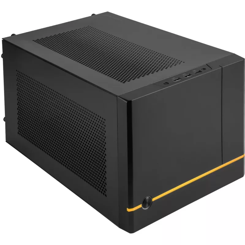 SilverStone SUGO SG14B - Tower - Mini-DTX - without Power Supply (ATX / PS/2) - Black - USB/Audio (SST-SG14B)