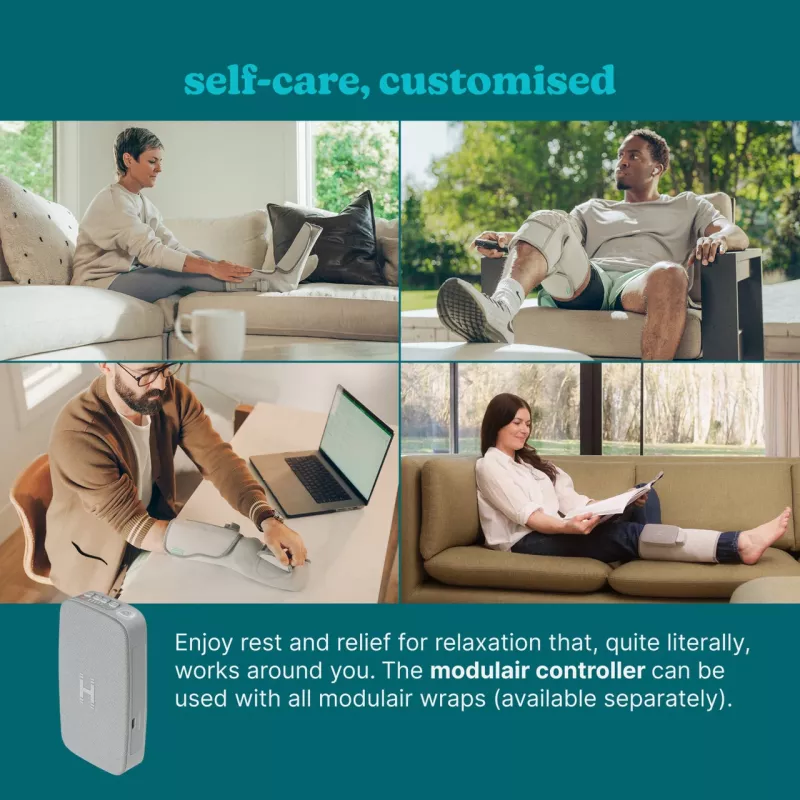 Hand wrap massager HoMedics SR-CMH10H-GY portable adjustable fit for hands and wrists