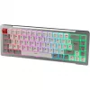 Raijintek MGA-68 Gaming Keyboard, Hejin Magnetic Yellow Switches, DE Layout, Silver