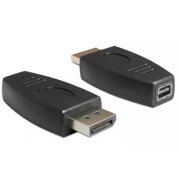 DeLOCK - DisplayPort-Adapter - DisplayPort (M) to Mini DisplayPort (W) - Black
