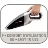 Rowenta Extenso AC4461 handheld vacuum Blue, White Bagless
