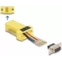 DeLOCK D-Sub 9 pin female to RJ45 female Assembly Kit yellow VGA RJ-45