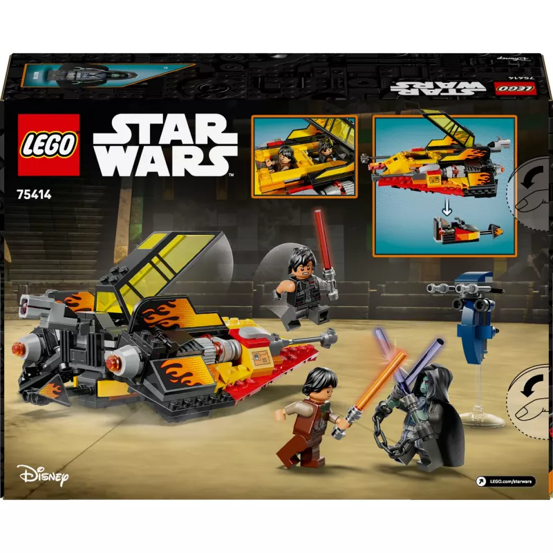 LEGO Star Wars Flame Speeder 75414 snow vehicle set — 349 pieces, 3 minifigures, age 7+