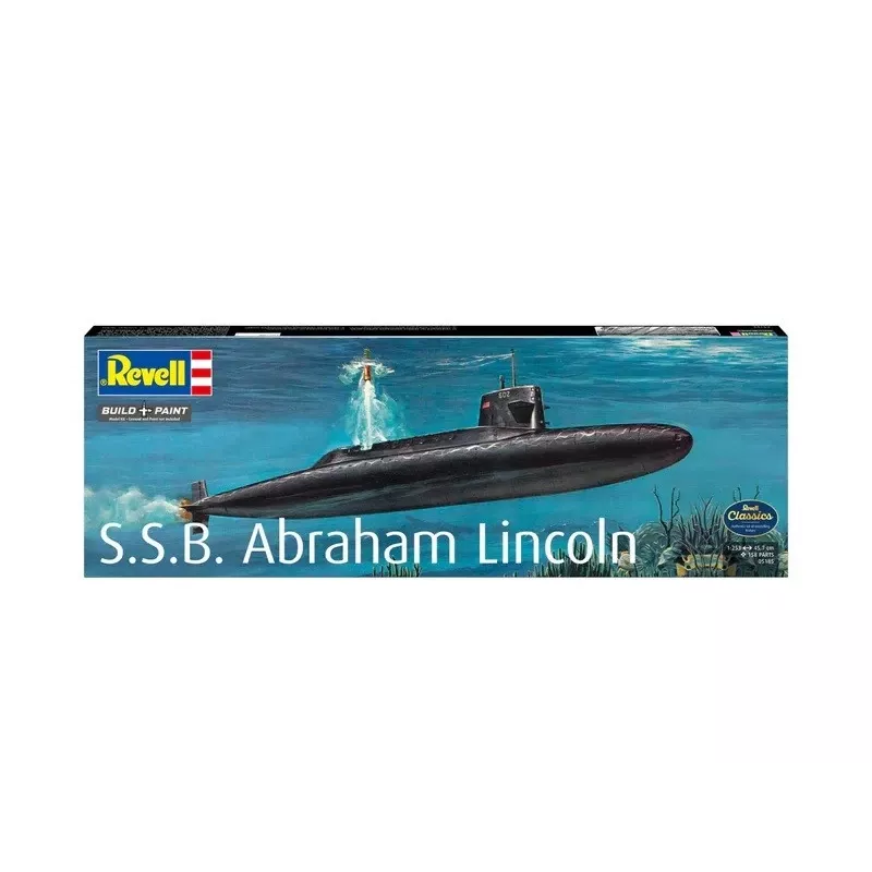 Plastic model ship REVELL S.S.B. Abraham Lincoln 1/253 scale plastic model kit