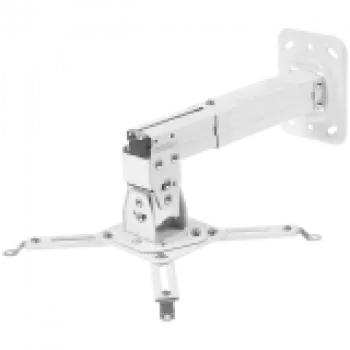 Ceiling/wall projector mount ONKRON K3A — white, max load 10 kg, 130×390×102 mm