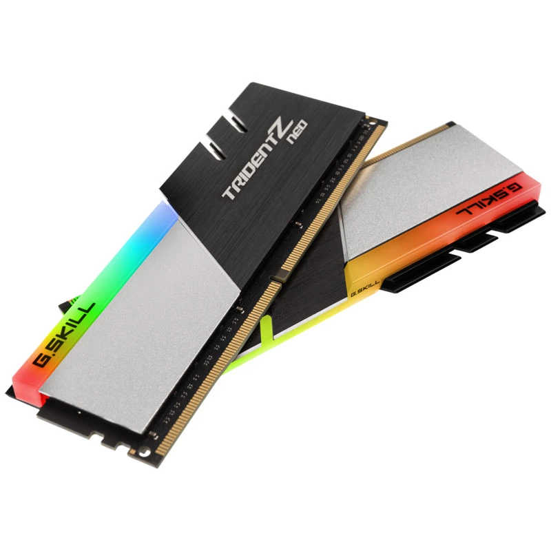 DIMM 16 GB DDR4-3600 (2x 8 GB) Dual-Kit, Arbeitsspeicher schwarz/silber, F4-3600C16D-16GTZNC, Trident Z Neo, INTEL XMP