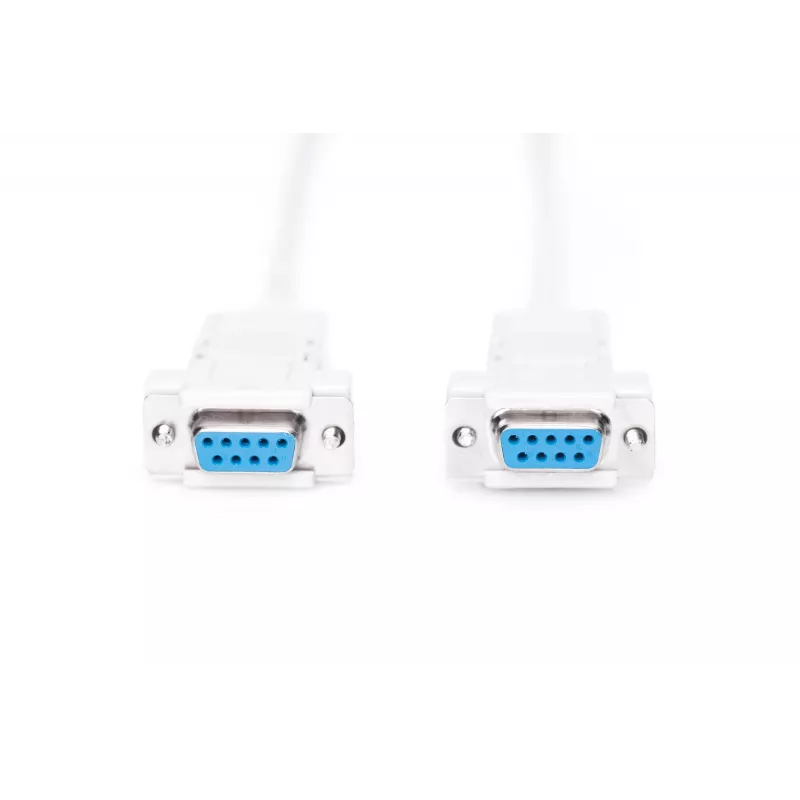 Assmann Zero-Modem connection cable. D-Sub9 F/F. 1.8m. snap-hoods. be (AK-610100-018-E)