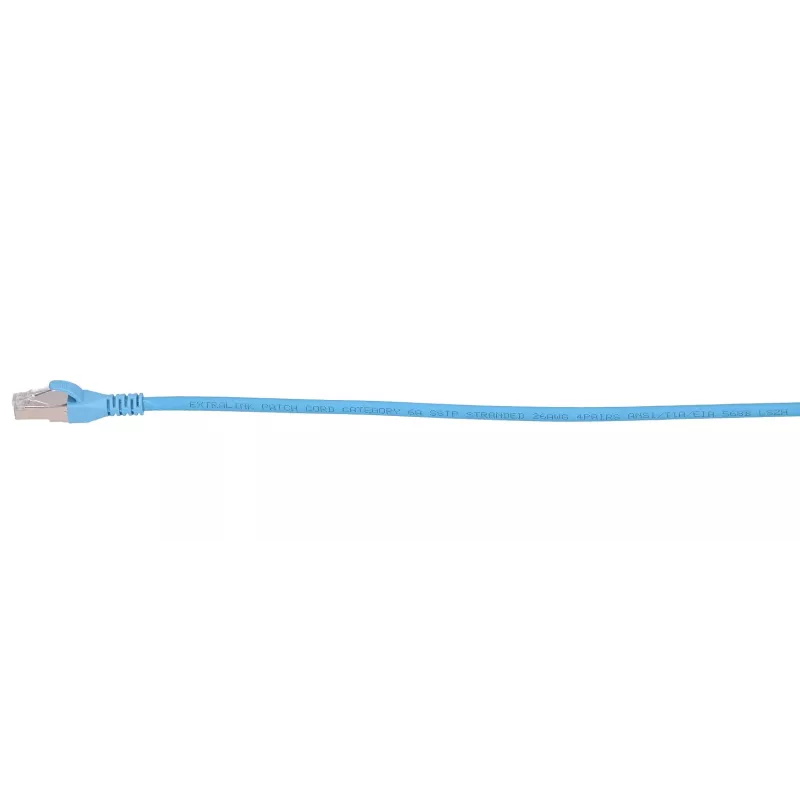 Network Cable Extralink LAN Patchcord Kat.6A RJ-45 Cat6a 5m Blue