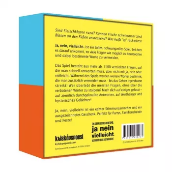 Ja nein vielleicht - Some Things Should Not Be Said, Party Game