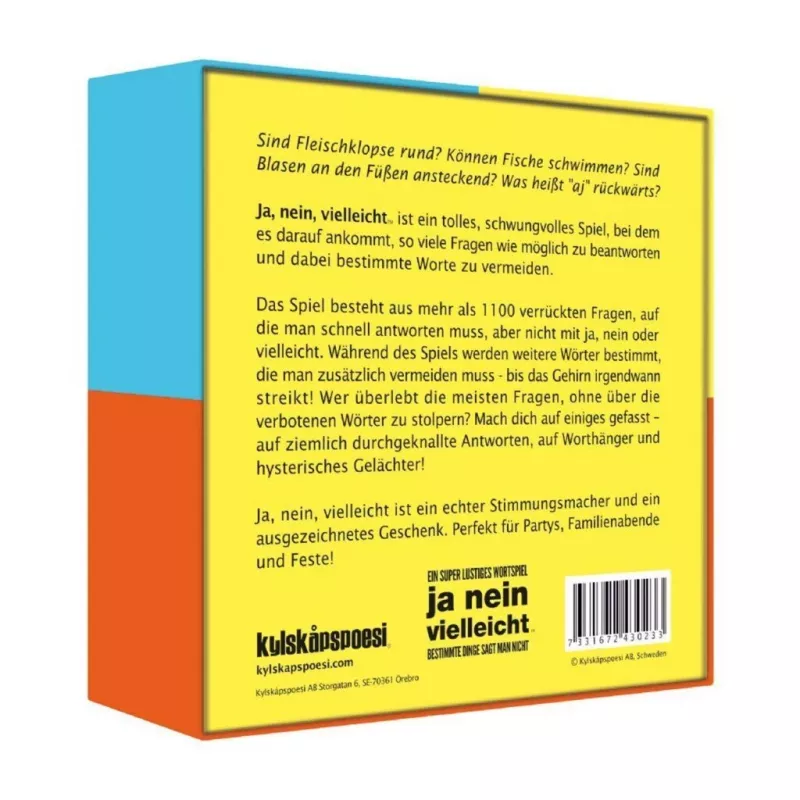 Ja nein vielleicht - Some Things Should Not Be Said, Party Game