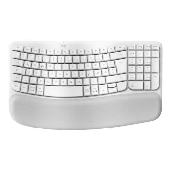 Logitech Wave Keys Keyboard Office RF Wireless Bluetooth QWERTZ German White