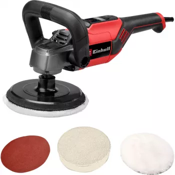 Polisher EINHELL CC-PO 1100/150 CE 1100 W, 500–3500 RPM, 150 mm pad