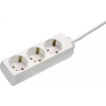 Power strip AS Schwabe 11331, white, multiple sockets, no switch