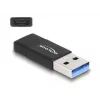 DeLOCK 60001 Cable Gender Changer USB A USB C Black