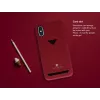 Card Slot Back Shell VixFox for iPhone XSMAX Ruby Red – protective back case with integrated card slot