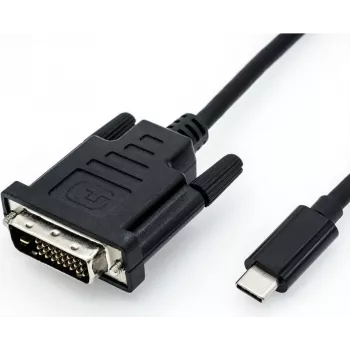Video Cable Adapter ROLINE 11.04.5831 USB Type-C to DVI 2m Black