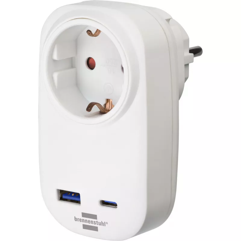 Power Plug Adapter Type F Brennenstuhl 1508210010 Straight Connector
