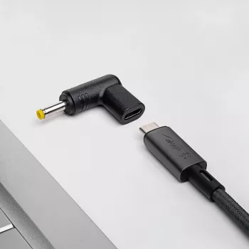 Cable gender changer Akyga AK-ND-C04 USB-C to 4.0 x 1.7 mm Black