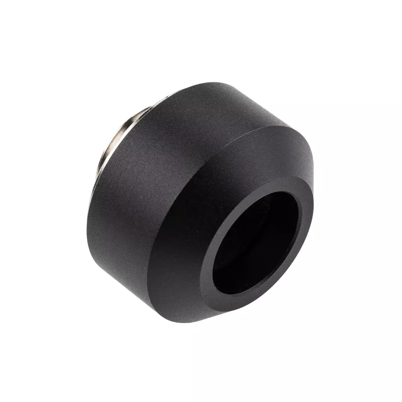 Hardtube fitting set OPTIMUS for 12 mm tubing, 6-pack with installation tool, black