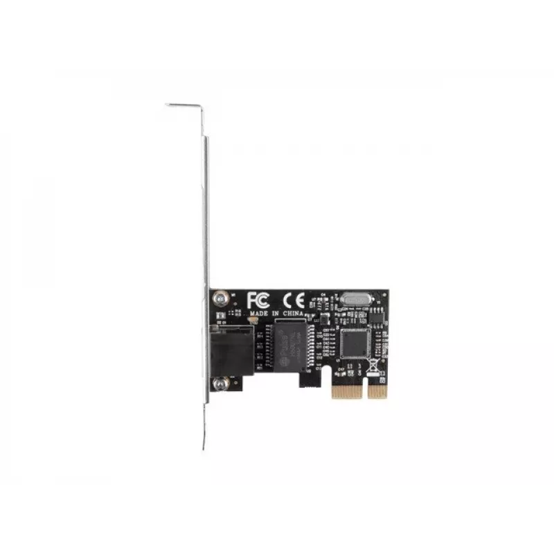 Internal Ethernet Network Card LANBERG PCE-1GB-201, PCI Express, 1× RJ-45 Gigabit (1000 Mbit/s), black