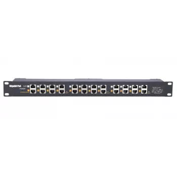 Extralink Gigabit PoE Injector 12 Port 12x 1000Mb/s RJ45, Rackmount