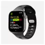 Watch band Nomad Tempo Band Black Rubber — 20 mm width, fits wrists 155–193 mm