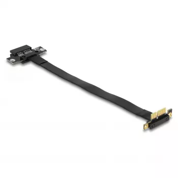 DeLOCK Riser Card PCI Express x1 male 90° angled to x1 slot with cable 30 cm