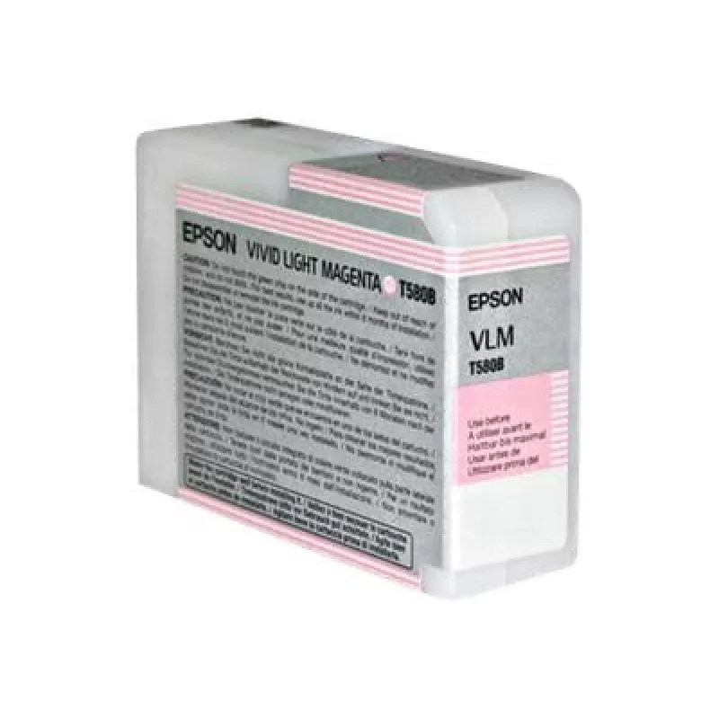 Epson Singlepack Vivid Light Magenta T580B00, Vivid light magenta, Pigment-based ink, 80 ml, 1 pc(s)