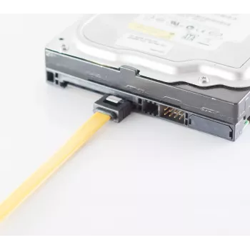 SATA data cable ShiverPeaks BS78246-0.5Y 6 Gb/s, yellow, 0.5 m