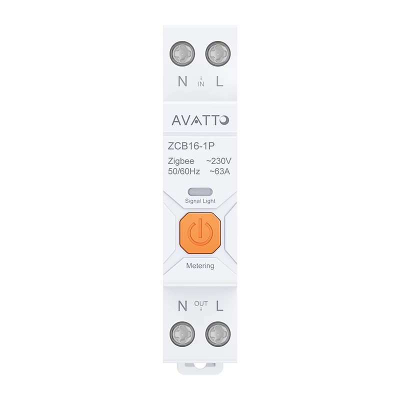 Smart fuse Avatto ZigBee ZWCB16 — in-line wireless relay for remote control and automation
