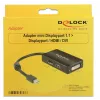 Cable DeLOCK 0.16m DisplayPort HDMI DVI Mini DisplayPort