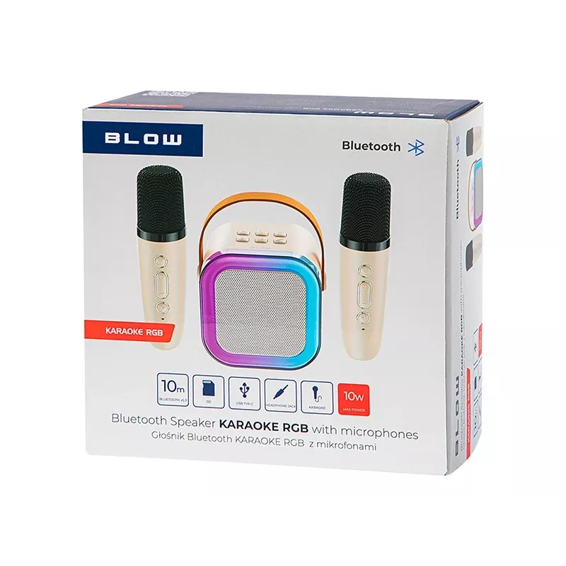 Karaoke Speaker, KARAOKE RGB Bluetooth Speaker, 30W