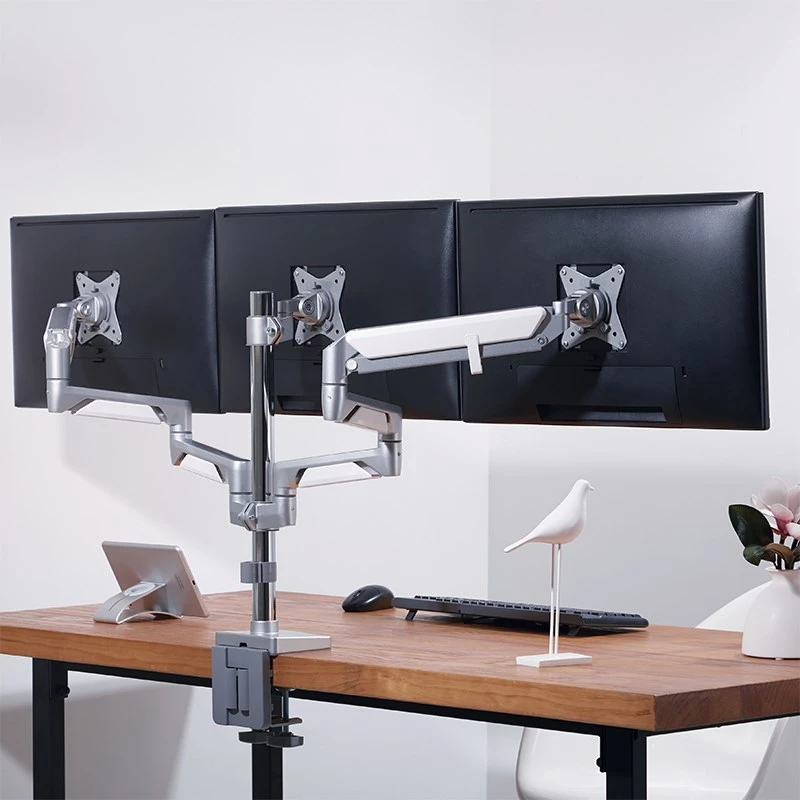 LogiLink BP0090 monitor mount / stand 68.6 cm (27) Desk Silver