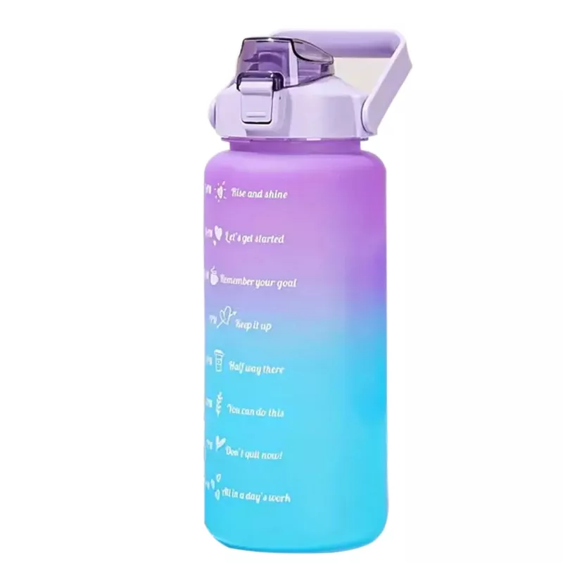 Extralink Motivational Bottle, Water Bottle, 2000ml, Purple-Blue, BUT-992