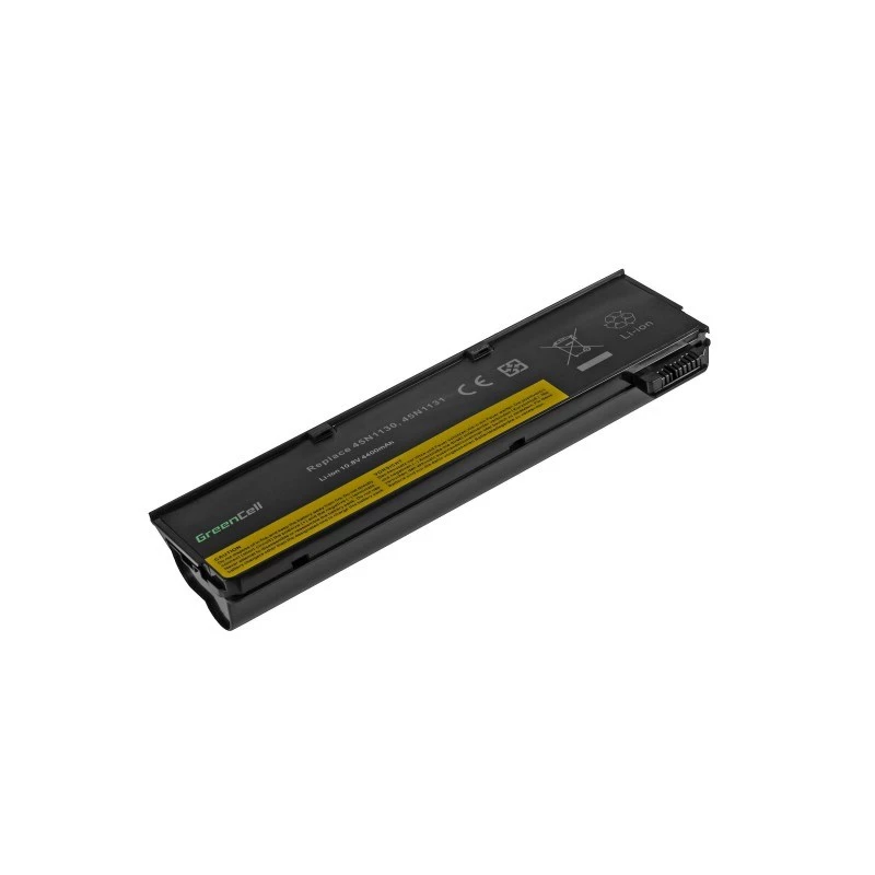 Battery Green Cell LE57V2 for Lenovo ThinkPad L450 T440 T450 X240 X250 — Li‑Ion 4400 mAh, Black
